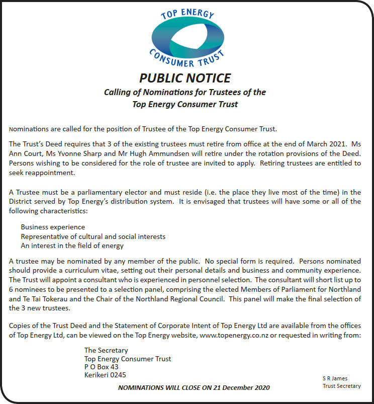 Trust Public Notice 1 Trust Public Notice